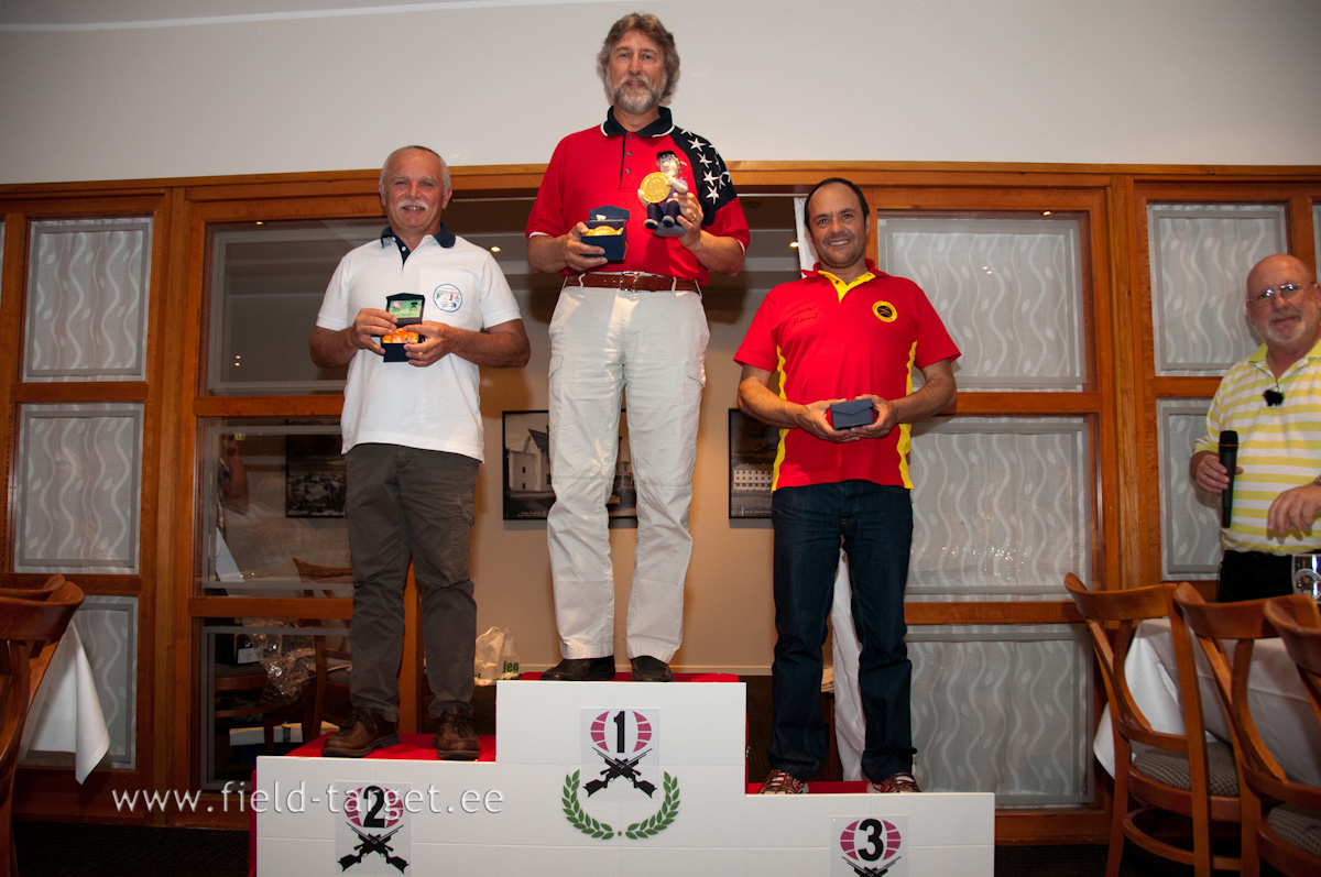 Worlds 2012 PCP Category TOP3 Veterans - Dario Gusmeroli, Greg Sauve, Antonio Balbas